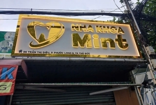 Bảng hiệu Nha Khoa Mint