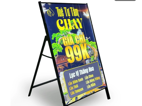 Standy lad chữ A 1 mặt 60*90